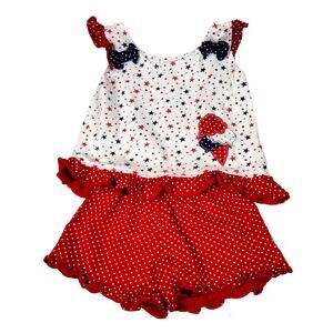 Swiggles Patriotic‎ Summer Outfit Size 24mo